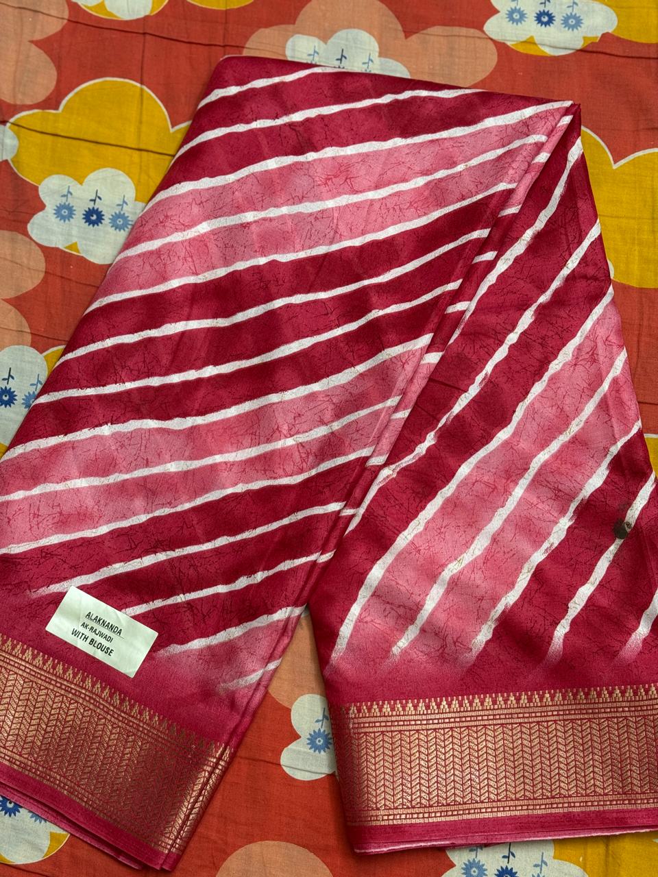 Lahariya Bapta Silk Saree